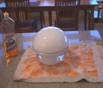 Dry ice amp dish soap 