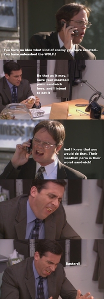 Dwight is an evil genius