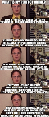 Dwight Schrutes perfect crime