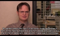 Dwights perfect Valentines day