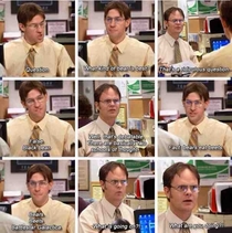 Easily one of THE best scenes of the entire series of The Office