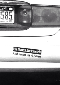 Easily the best bumper sticker Ive ever seen