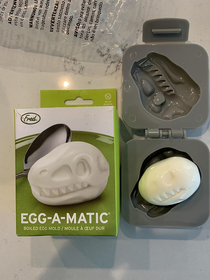 Egg-A-Matic Dinosaur Mold for Hard Boiled Eggs I purchased on Amazon for 