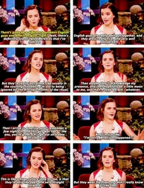Emma Watson on the difference between English and American guys