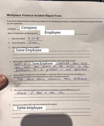 Employee reports sexually harassing himself The crap I find on my desk