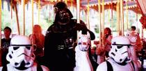 Even Darth Vader cant resist having fun on vacation
