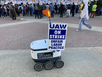 Even the robots are on strike