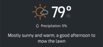 Even the weather app is now shaming me for my lawn 