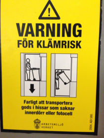 Ever since moving to Sweden Ive grown an irrational fear of elevators