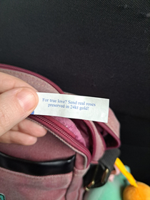 Everyone elses fortune was normal and this is the one I got