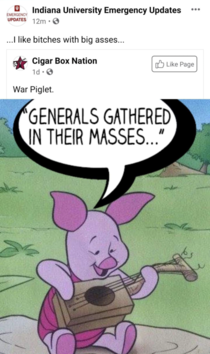 Excuse me Piglet has an urgent emergency to discuss with everyone Mild Language