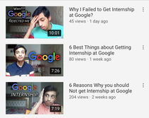 Failed internship