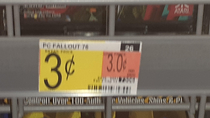 Fallout  for  cents at walmart fixed