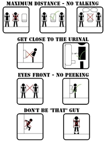 Female coworker didnt realize theres urinal etiquette