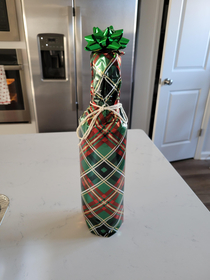 Finished wrapping my gift for white elephant I sure hope someone wants a silicone spatula