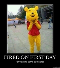 Fired on first day
