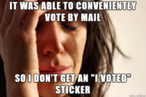 First world election problems