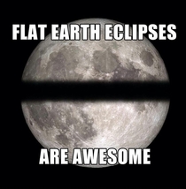 Flat earth eclipse