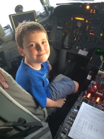 Flying from Vegas to StLouis today my  year old son asked the pilot whats your clearance Clarence The pilot laughed and said Come sit down and well reenact some scenes my son replied surely you cant be serious