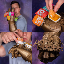 For fun I design fake products behold The Infinity Saucelet wield all of your favorite fast food sauces at once Cover everything in saucewhatever it takes