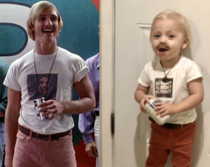 For Halloween we dressed my son up as Matthew Mcconaugheys character from Dazed and Confused