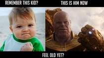 Found an old image of Thanos Can you believe it