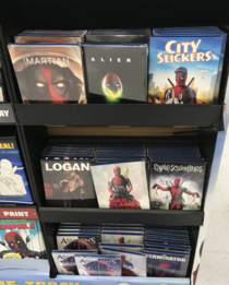 Found Deadpool dvd covers of famous movies