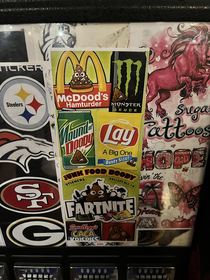 Found these goofy stickers at one of my local Chinese restaurants while going out for dinner with my family