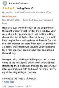 Found this gem while looking for a weighted blanket