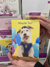 Found this perfect card for a bark mitzvah