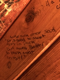 Found this quote on a bathroom wall in Florida