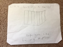 Found this sign my -year-old son made for a couple of boys in our neighborhood