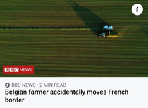 France loses a few inches of land