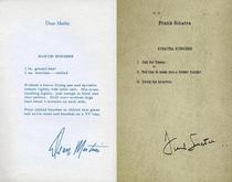 Frank Sinatra and Dean Martins respective burger recipes
