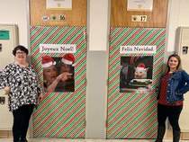 French and Spanish class decorated their doors