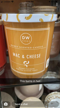 Friend found an interesting candle at TJ Maxx