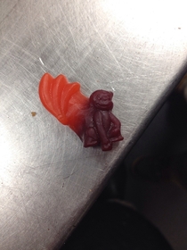 Friend got some gummies at work and two were stuck together Couldnt have been a more perfect match