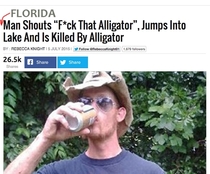 Fuck that alligator