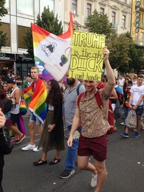 Funny sign at Prague Gay Pride