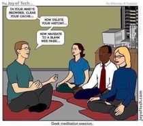 Geek meditation session