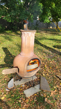 Getting as much mileage as possible on the chiminea