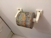 Gf got me camo toilet paper but now I just cant tell if I have to wipe again