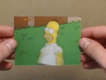 GIF of a printed Homer GIF