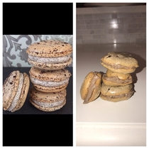 Girlfriend and I made the Oreo macaroons that were on the front page