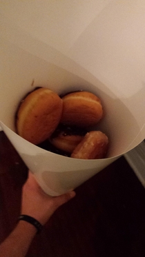 Girlfriend jokingly asked for a bouquet of donuts rather than flowers