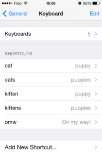 Girlfriend wants a kitten but Id like a puppy After more than  months of quietly waiting she finally discovered my Autocorrect trojan horse on her phone