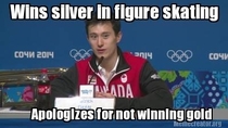 Good Guy Canadian athlete Patrick Chan at the Olympics