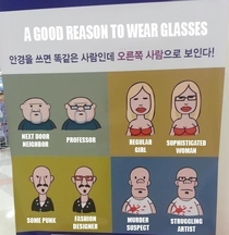 Good reasons to wear glasses