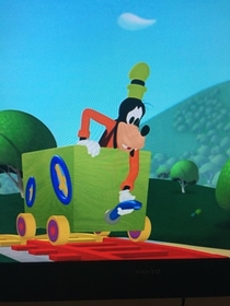Goofy then realized not even he could stop the bone train
