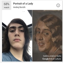 Google Arts amp Culture trolling my  year old perfectly